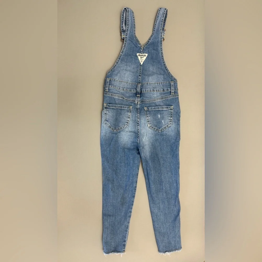 OshKosh B’gosh Kids Denim Overalls Cotton Elastane Size 6 / 6X